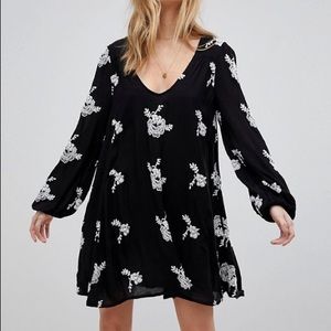 Flower Embroidered Free People Dress